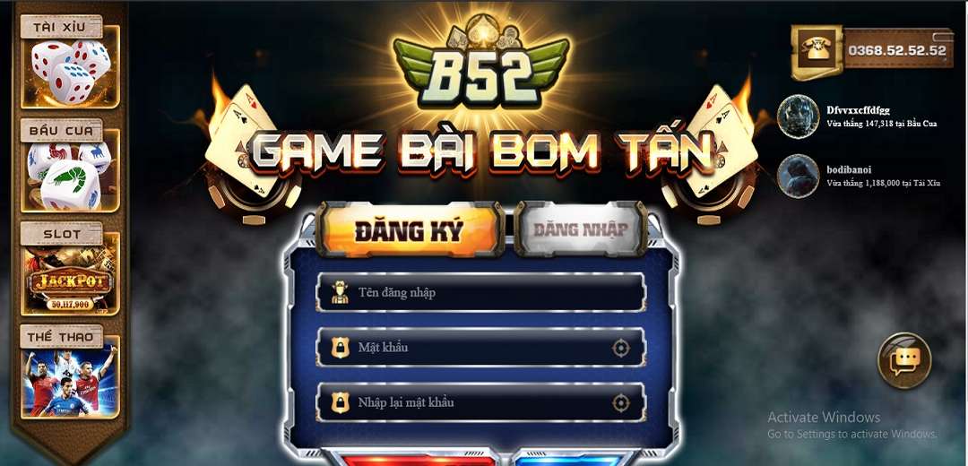Review B52 game bài bom tấn tại cổng game slots