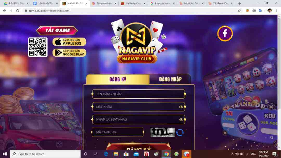 Quy trình đăng ký Naga casino