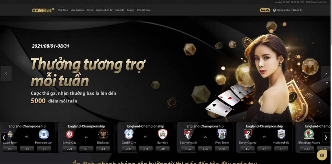 Nhà cái Comebet uy tín nhất khu vực Châu Á hiện nay