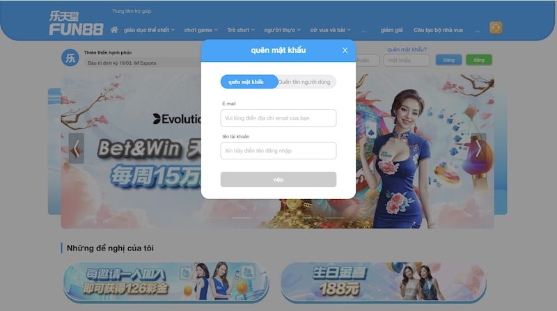 Không thể mở app Fun88 để đăng nhập